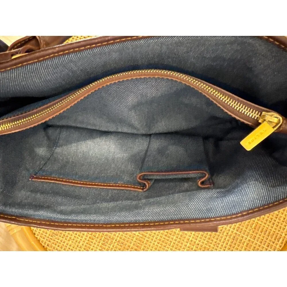Celine Boogie Denim & Leather Handbag Authentic